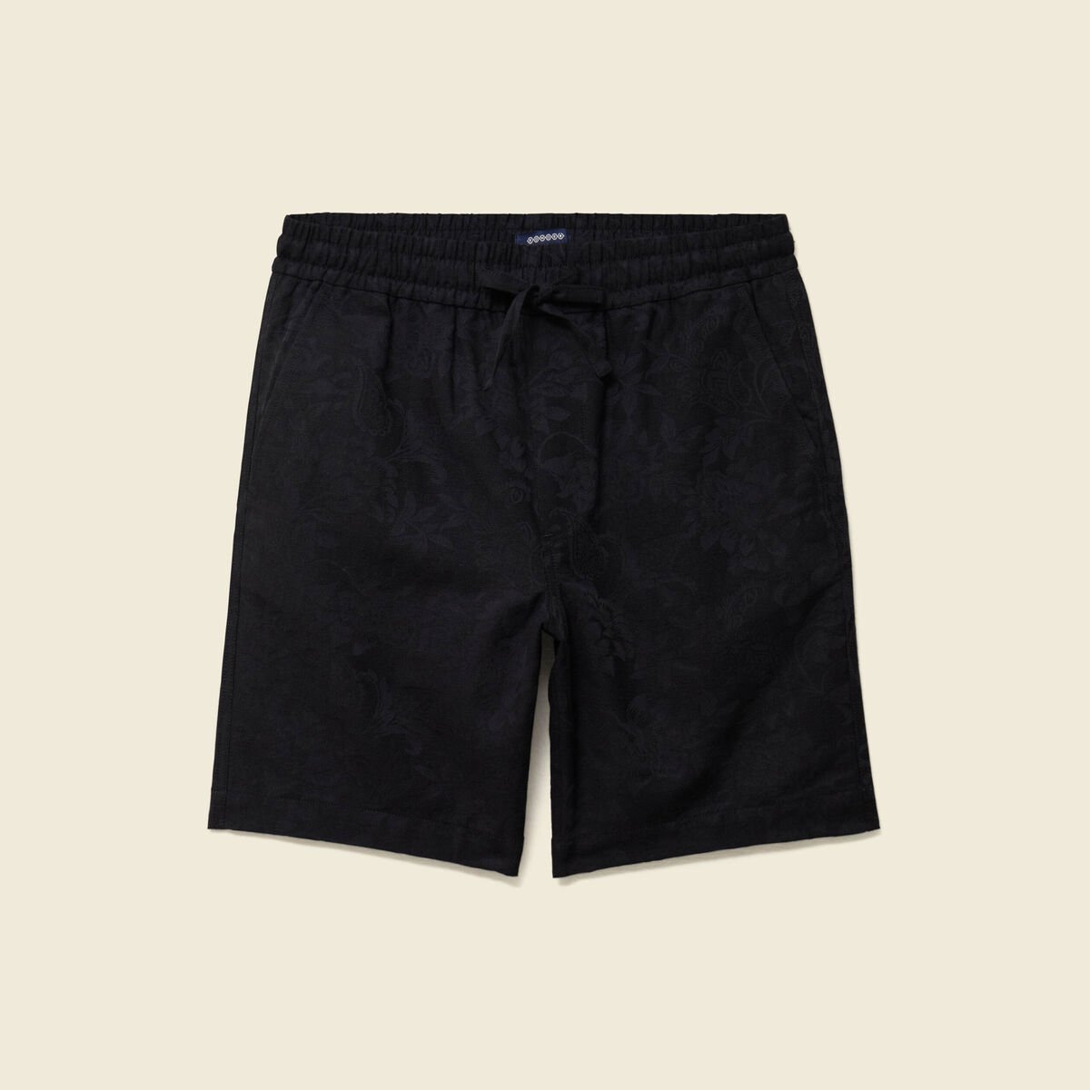Bermuda coupe droite noir homme