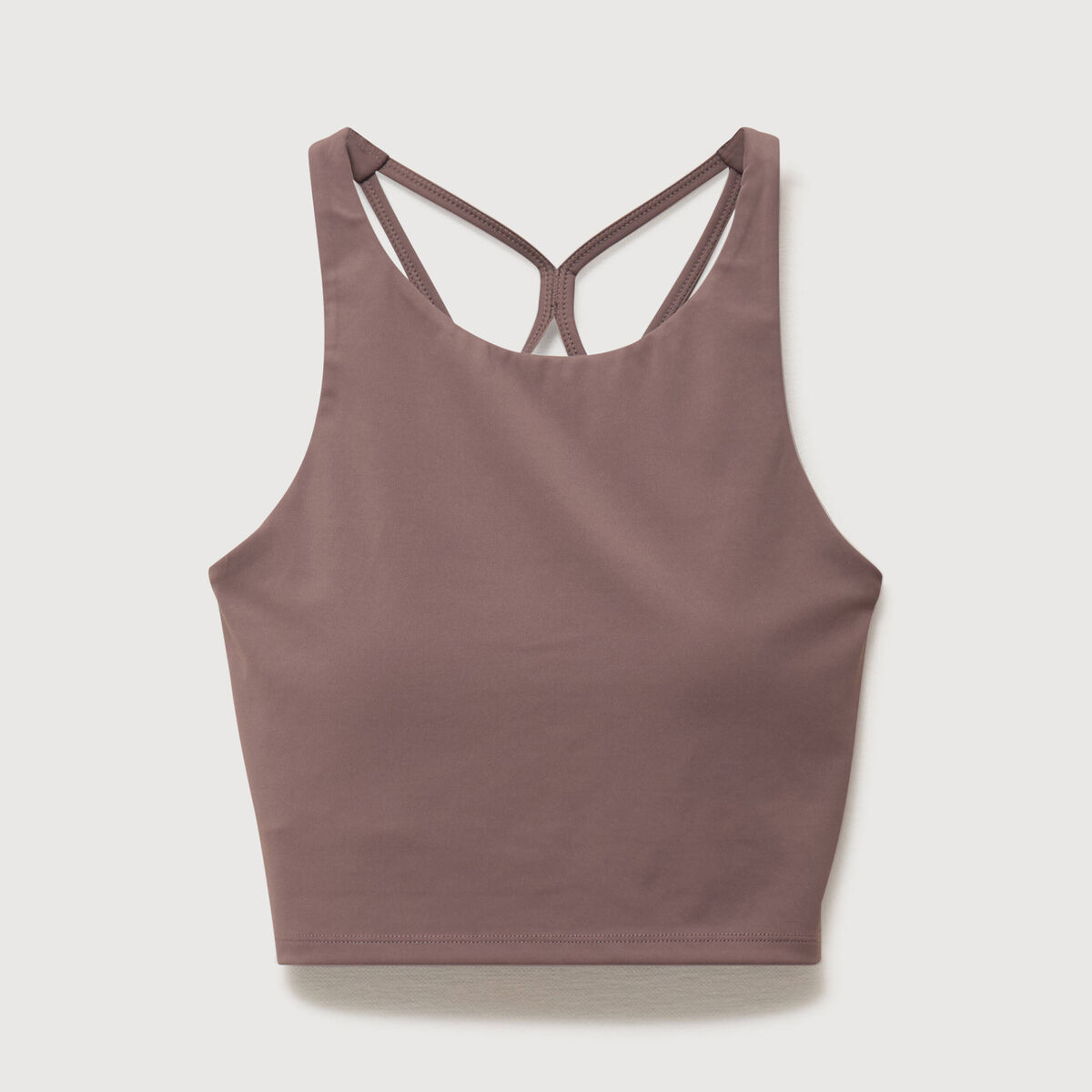 Brassi&egrave;re ajust&eacute;e cropped marron femme