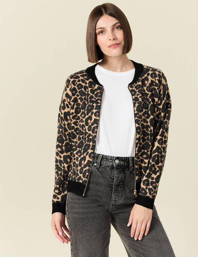 Gilet zippé éco-responsable noir femme