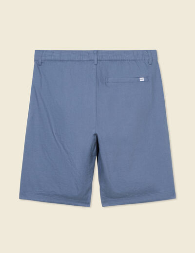 Bermuda droit bleu foncé homme
