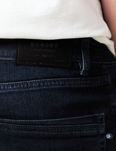 Jeans slim 5 poches longueur 32 denim blue black homme