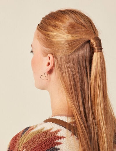 Boucles d'oreilles créoles couleur or femme