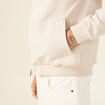 Veste droite zippée beige homme