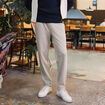 Pantalon jogger élastiqué beige homme