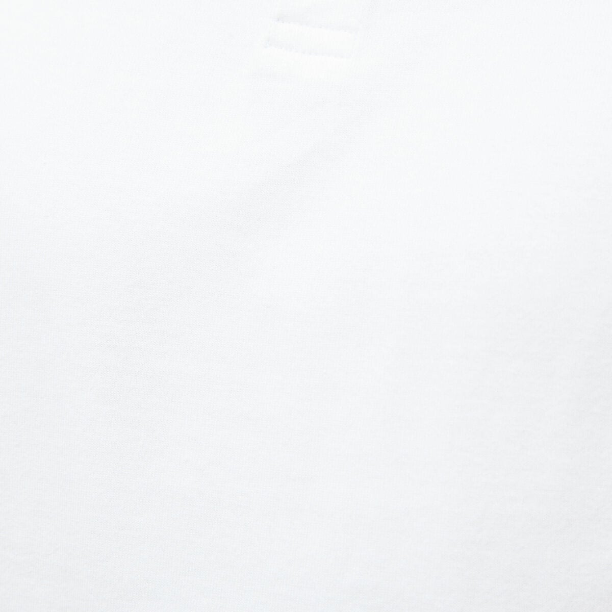 T-shirt col mao manches courtes en coton blanc homme