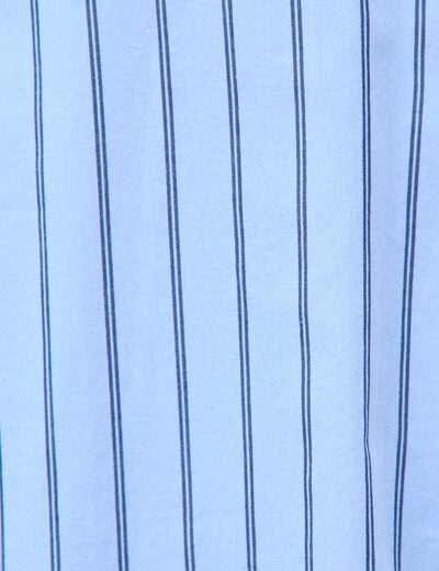 Chemise boyfriend en coton bleu ciel homme