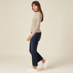T-shirt manches longues vert kaki femme