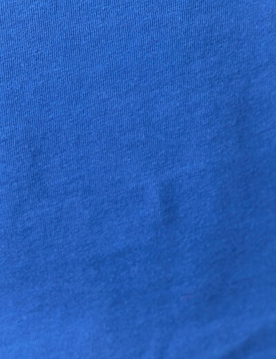 T-shirt éco-responsable bleu electrique femme