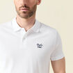 Polo manches courtes blanc homme