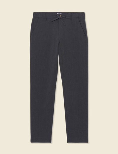 Pantalon chino jogger gris foncé homme