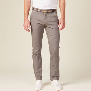 Pantalon chino straight gris foncé homme