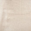 Pantalon large taille haute sable femme