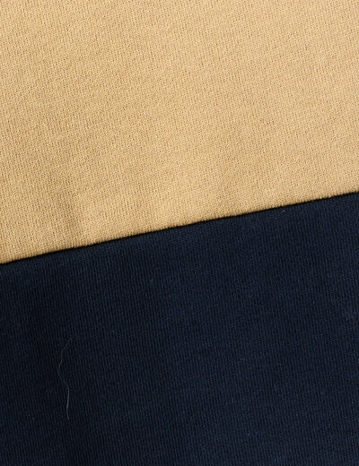 Sweat à capuche doublée bleu marine homme