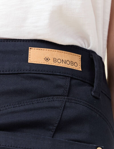 Pantalon Audrey - skinny push up bleu marine femme