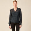 T-shirt éco-responsable bleu canard femme
