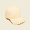 Casquette brodée jaune fluo femme