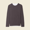 T-shirt manches longues gris foncé homme