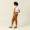 Salopette fluide boutonnée camel femme