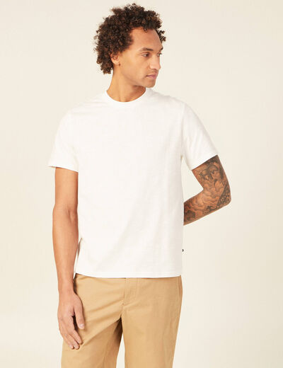 T-shirt éco-responsable ecru homme