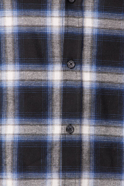 Chemise manches longues bleu electrique homme