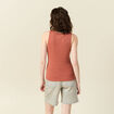 Débardeur femme uni col arrondi Instinct orange femme