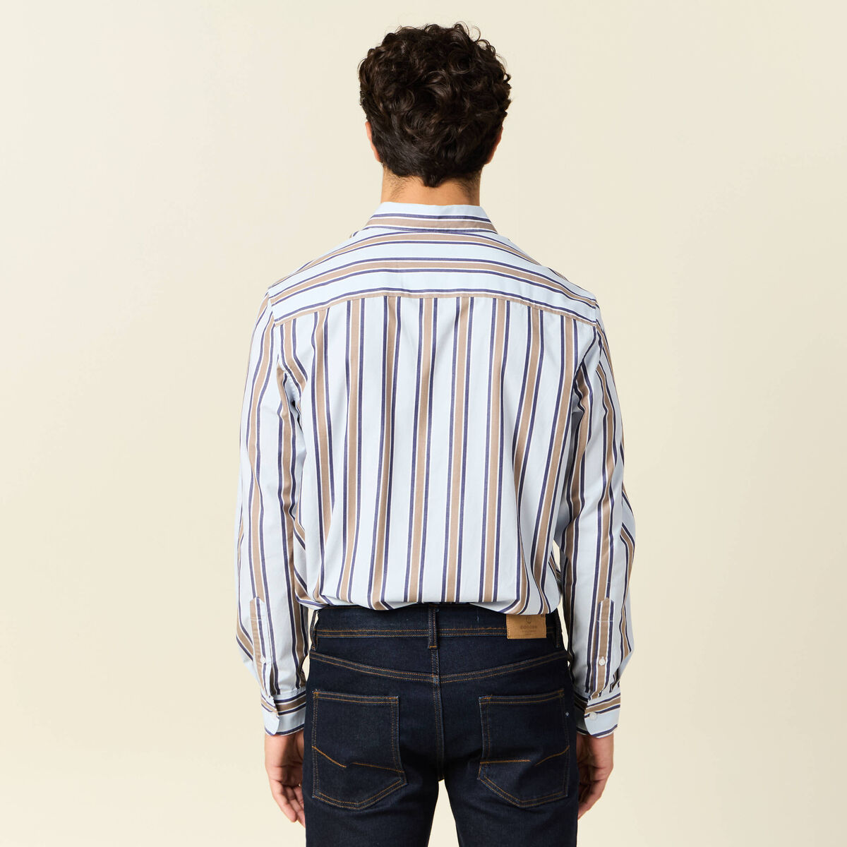 Chemise manches longues bleu ciel homme