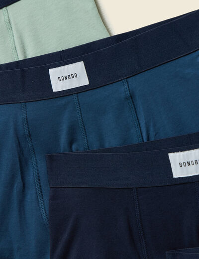 Lot de 5 boxers vert pastel homme