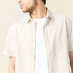 Chemise manches courtes blanc homme