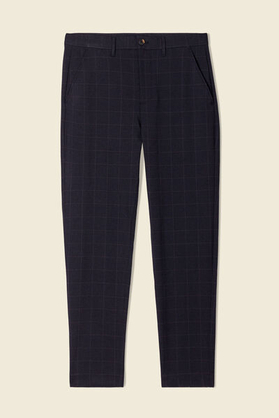 Pantalon chino slim gris foncé homme