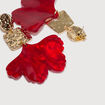 Boucles d'oreilles rouge femme
