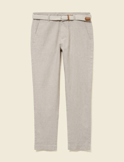 Chino coupe droite longueur 32 vert kaki homme