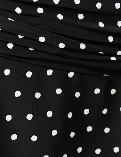 Jupe-short droite noir femme