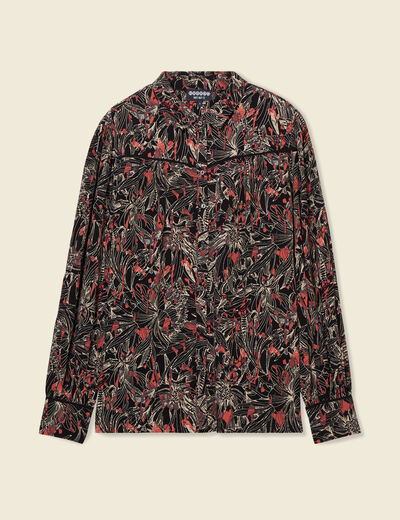 Chemise éco-responsable noir femme