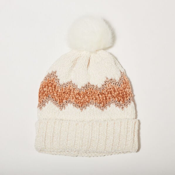 bonnet a pompon ecru femme Bonnet à pompon ecru femme