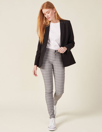 Pantalon skinny gris femme