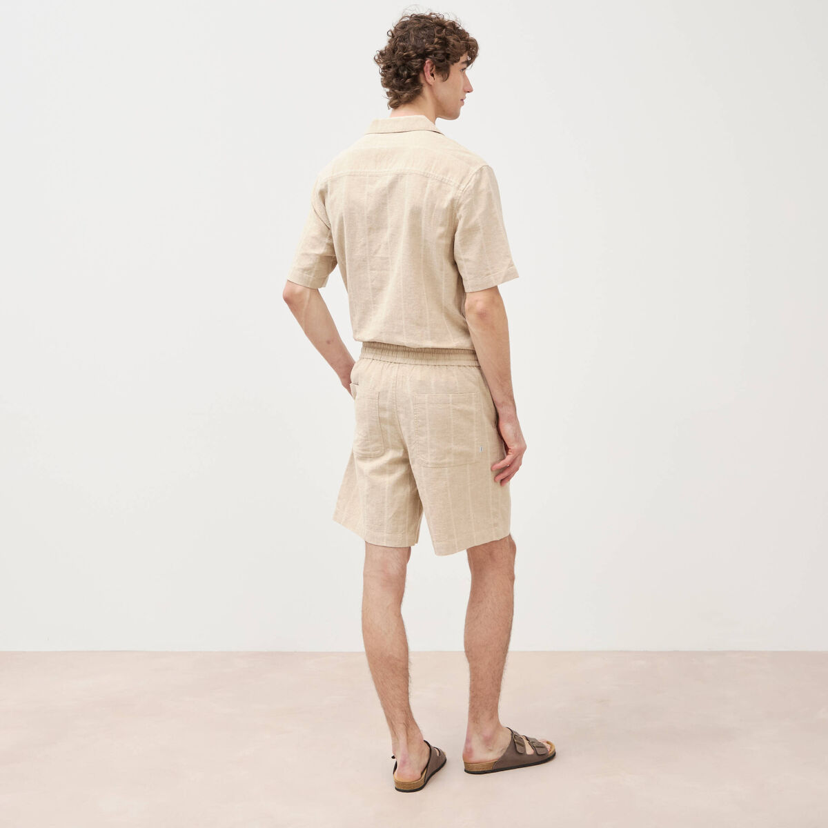 Bermuda vert clair homme