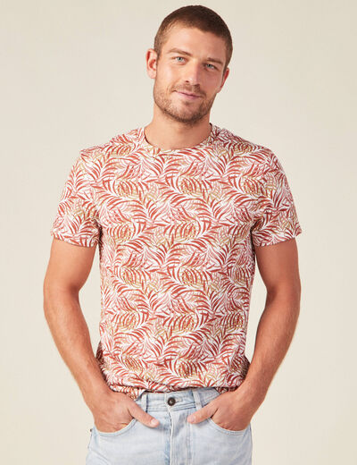 T-shirt manches courtes rose homme