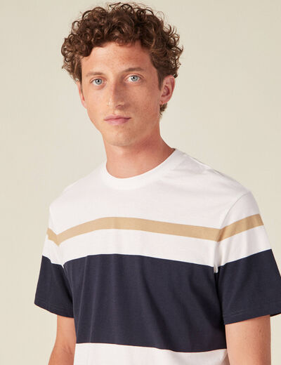 T-shirt manches courtes bleu marine homme