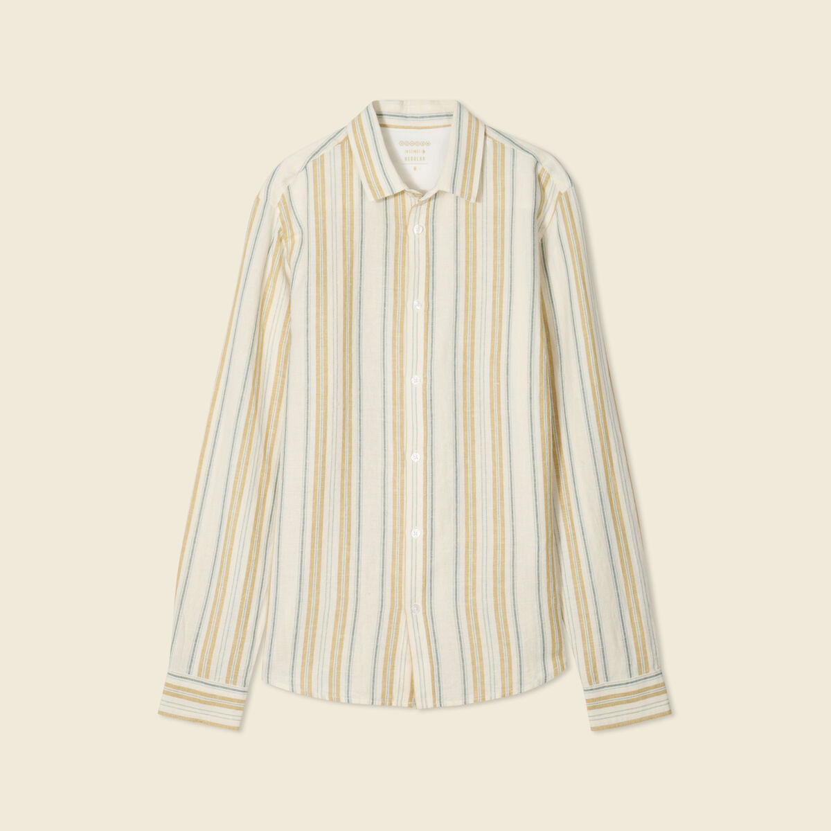 Chemise manches longues ecru homme