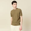 T-shirt en coton vert kaki homme