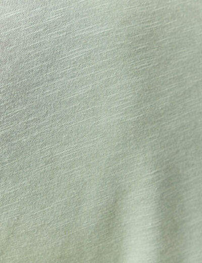 T-shirt manches courtes vert kaki femme