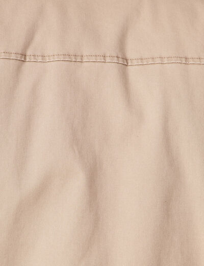 Blouson droit zippé sable homme