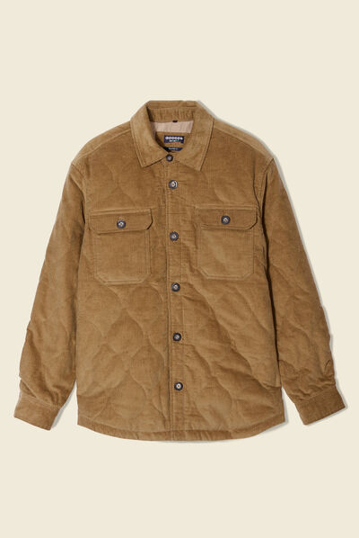 Surchemise éco-responsable beige homme