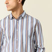 Chemise manches longues bleu ciel homme
