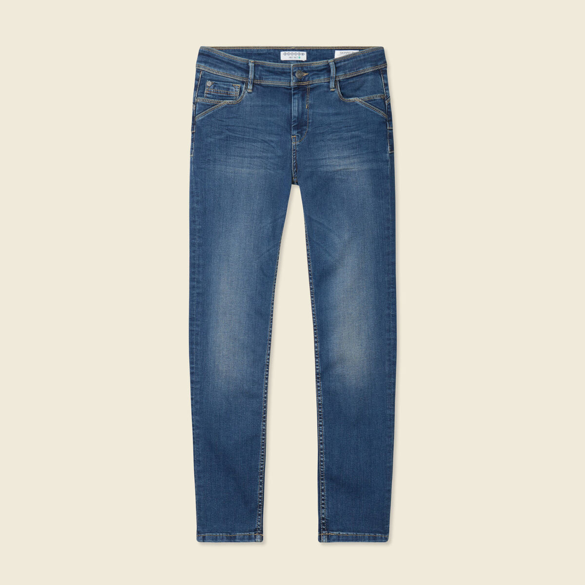 Jeans skinny push up 7/8ème denim stone femme
