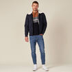 Pull manches longues fabriqué en France marron homme