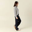 T-shirt manches longues bleu femme