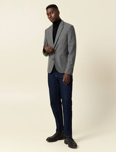 Veste blazer cintrée gris foncé homme