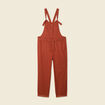Salopette fluide boutonnée rouge foncé femme