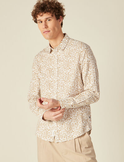 Chemise manches longues multicolore homme